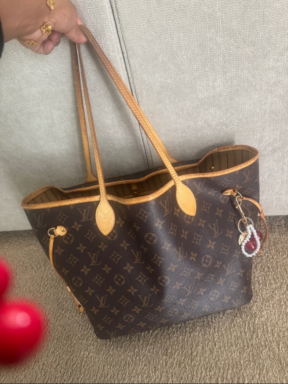 Louis Vuitton Monogram Never Full Tote with Vachetta Trim - Picture 16 of 16